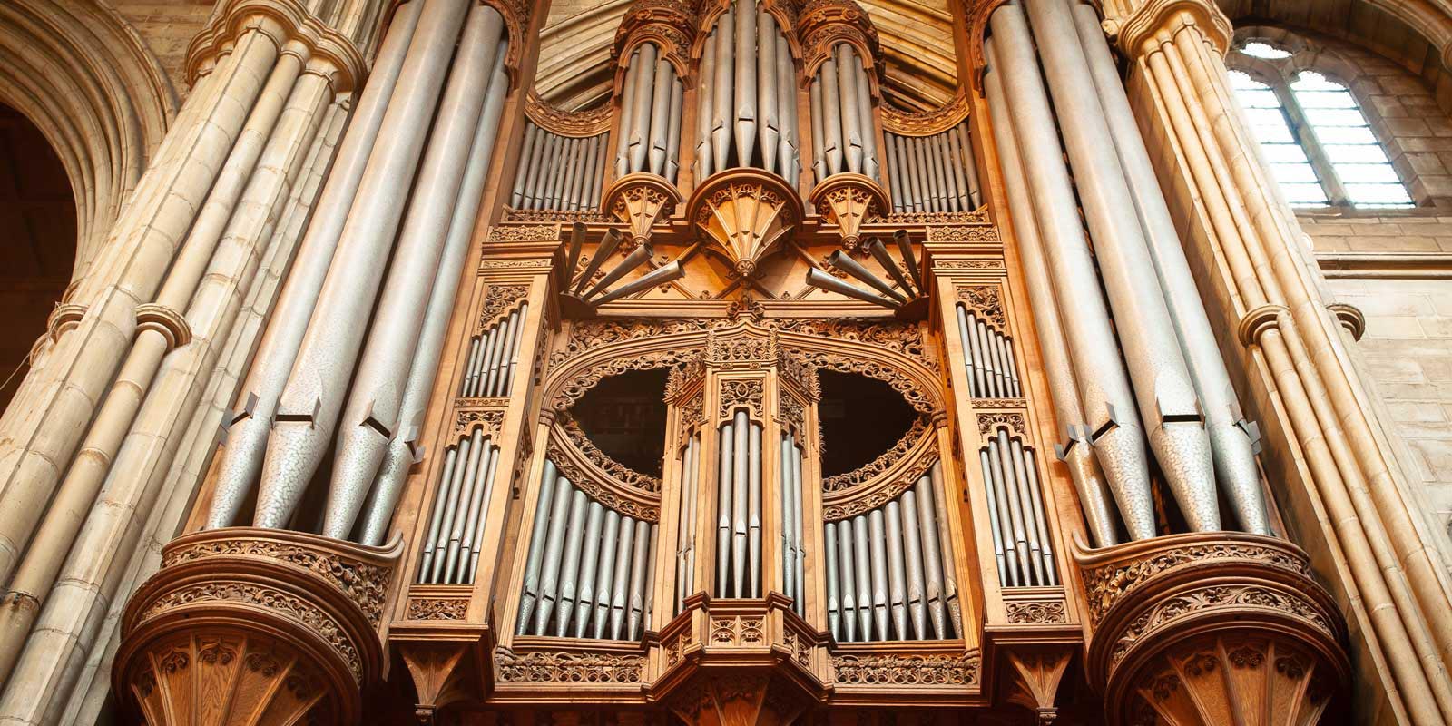 The Hill pipe organ at All Saints Hove